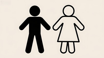 Gender Symbols: Male and Female Icon Representation