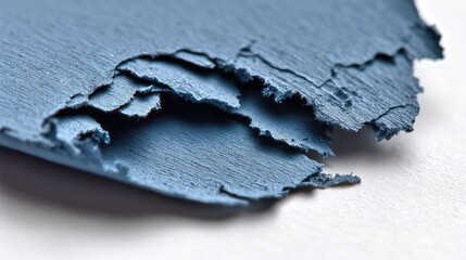 Close Up View Of Broken Gray Blue Pigment