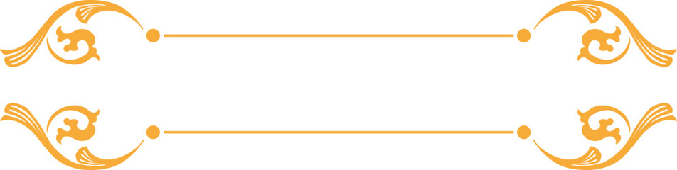 Gold Floral Flourishes Frame, Golden Flower Swirl and Traditional Plant Border Ornament in Baroque or Victorian Style, Isolated Vector Royal Embellishment, Wedding Arrangement