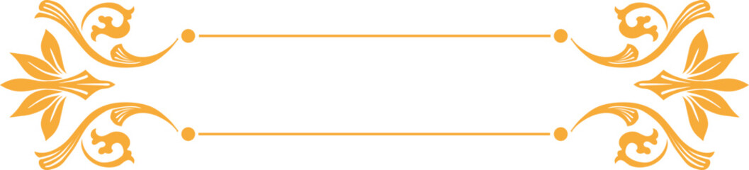 Gold Floral Flourishes Frame, Golden Flower Swirl and Traditional Plant Border Ornament in Baroque or Victorian Style, Isolated Vector Royal Embellishment, Wedding Arrangement