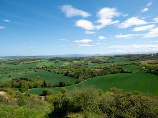 Countryside Landscape with Fields, France