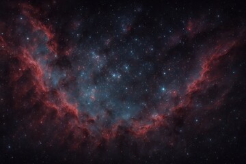 Fototapeta premium Vast colorful cosmos panorama with luminous nebulae swirling gas clouds bright stars and distant galaxies in a breathtaking deep space sky