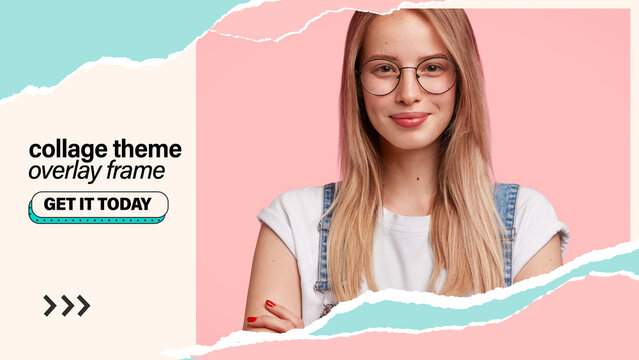 Collage Paper Video Frame