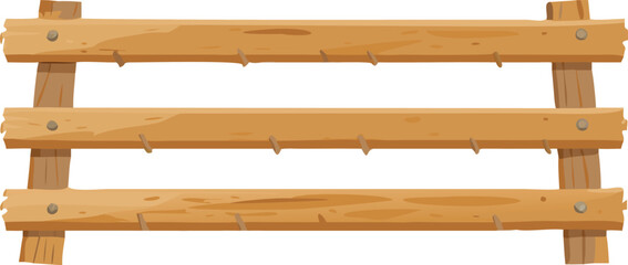 Wooden shelf vector with four shelves, ideal for storage or decorative displays in various settings.