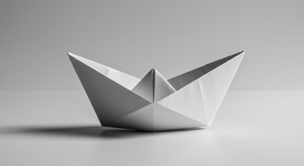 Folded paper boat design