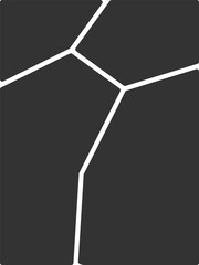 Abstract random rounded blank mosaic photos or pictures collage template for flyer, poster, or digital photo with 3:4 background ratio