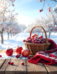 Frosted Orchard Still Life