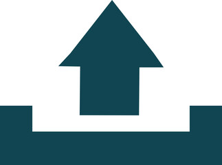 Simple upload icon illustration