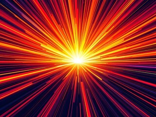 Burst of Energy Abstract Light Explosion