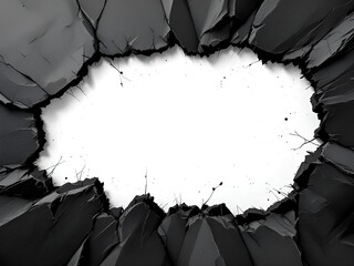 Hole in Surface with White Center