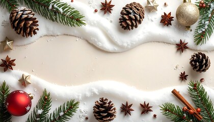 Festive winter arrangement