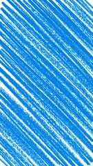 Bright blue diagonal pencil strokes