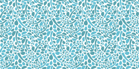 Organic motif, botanical motif background. Seamless pattern.Vector.スタイリッシュな有機的パターン