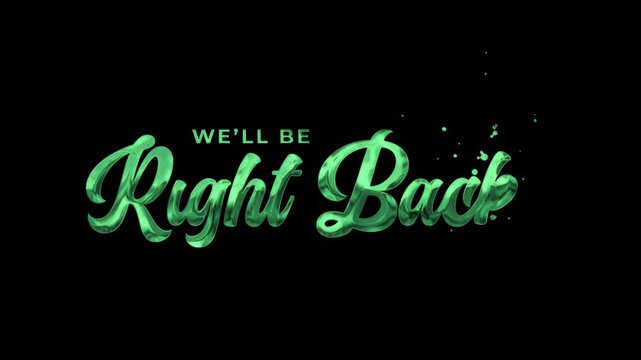 Well Be Right Back: Dynamic Animated Lettering for Videos