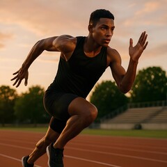 a determined athlete