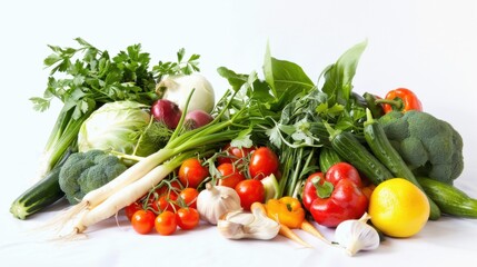Fresh & Healthy Salad Dishes: Closeup of Red Tomatoes, Green Lettuce & Veggies on White Plates – Lunch/Dinner for Diet