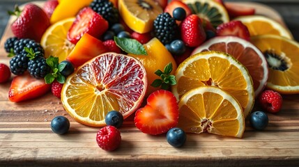 fresh mixed fruits