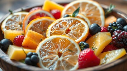 fresh mixed fruits