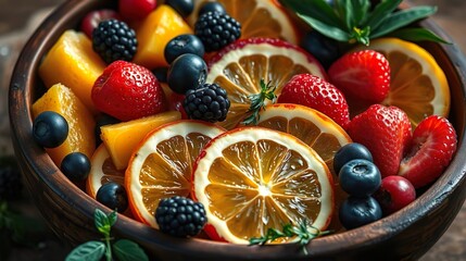 fresh mixed fruits