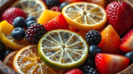 fresh mixed fruits