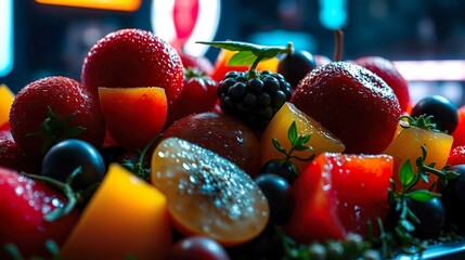 fresh mixed fruits