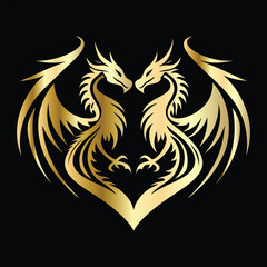 
phoenix head logo design vector template. Luxury heraldic phoenix symbol. Phoenix Bird Wings Logo Design Template.