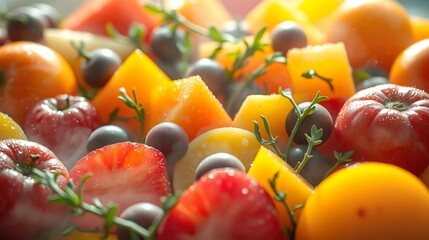 fresh mixed fruits