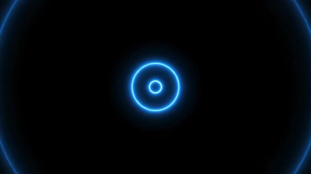 Abstract Radial Light Rings Expanding and Fading, Creating a Seamless Loop serene, website, calm