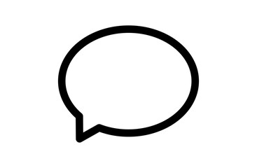 空のメッセージアイコンのシンプルなベクターアイコン