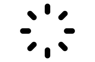 読み込み中アイコン（スピナー・バー型）のシンプルなベクターアイコン