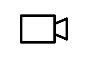 ビデオ通話着信のシンプルなベクターアイコン