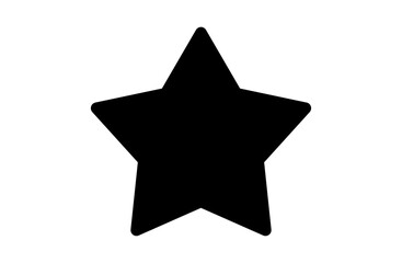 星（高評価）のシンプルなベクターアイコン