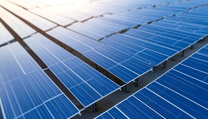 Solar Panel Field Aerial View