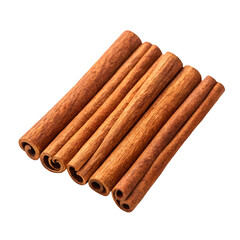 Detailed view of cinnamon sticks with natural brown texture on black spice bark