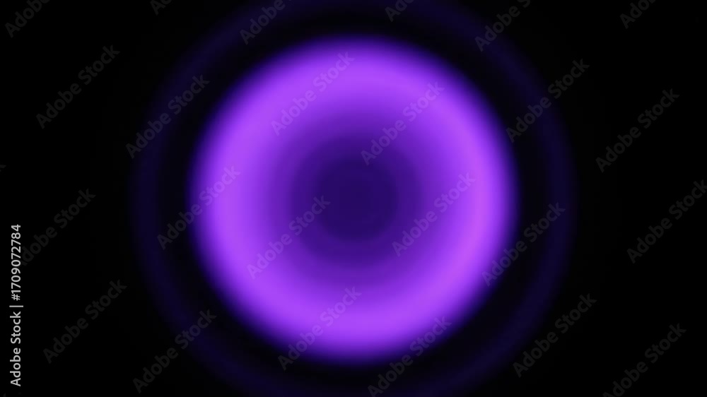 Wall mural a seamlessly looping video showcases a hypnotic violet circular flare slowly rotating and expanding,