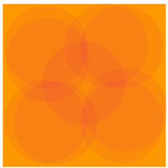 Abstract Orange Circle Pattern, Geometric Design Background
