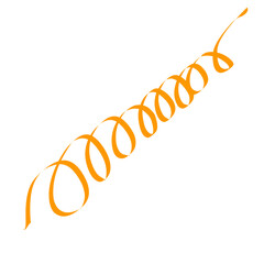 Abstract Orange Spiral Design Element