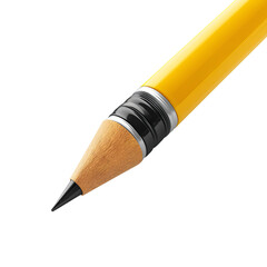 Close-up yellow pencil tip