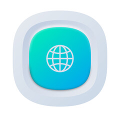 Web Icon Button – Light & Dark Mode
