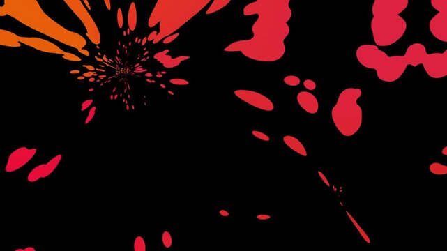 creative red paint splashes background