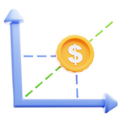 3d Illustration of Break Even Analysis