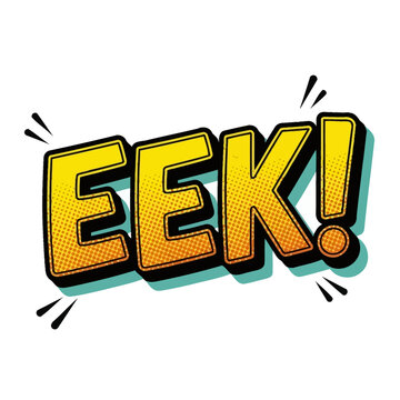 Pop Art Eek! Comic Book Exclamation