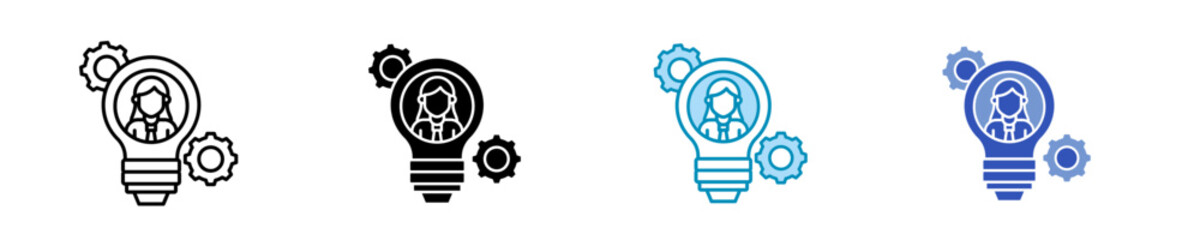 Talent Management  Icon Set Multiple Style Collection