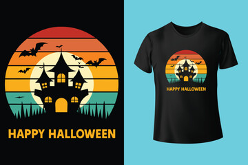 Here i come halloween silhouette t shirt design