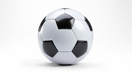 Fototapeta premium A soccer ball shaped like an egg on a white background