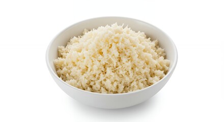White rice in bowl