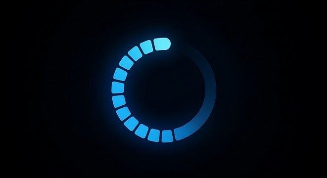 Loading Progress Circle Graphic.