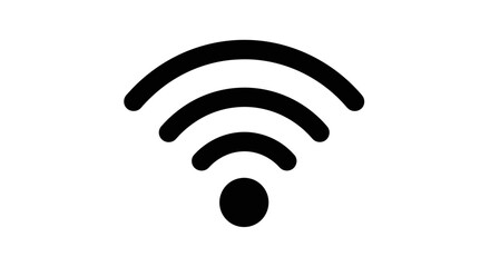 Simple Black and White Wifi