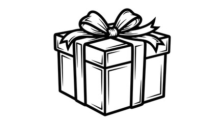 Black and White Gift Box