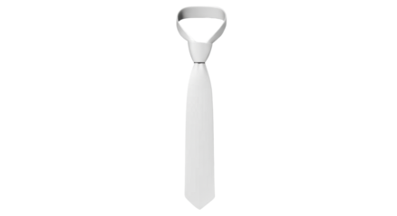 Formal business white tie apparel isolated PNG with Transparent Background